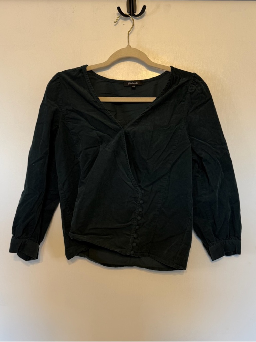 Deep‎ Forest Green Madewell Blouse - small